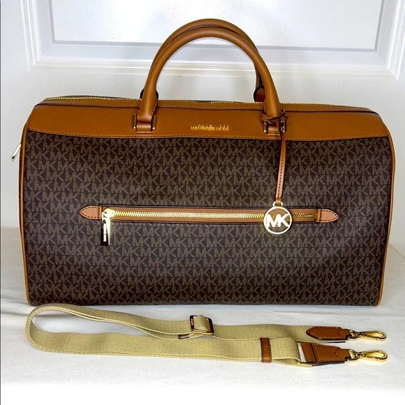 Michael Kors Jet Set Travel Extra-Large Signature Logo Duffel Bag - Picture 15 of 15